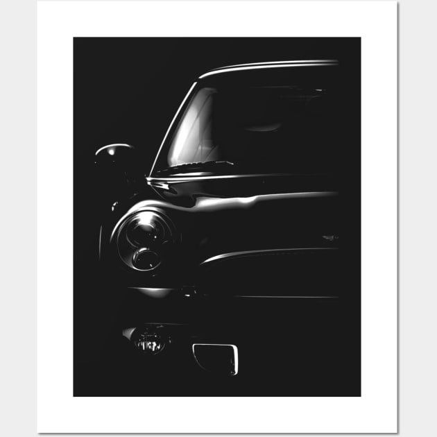 mini cooper black shirt Wall Art by hottehue